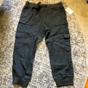 NWT Grey linen joggers